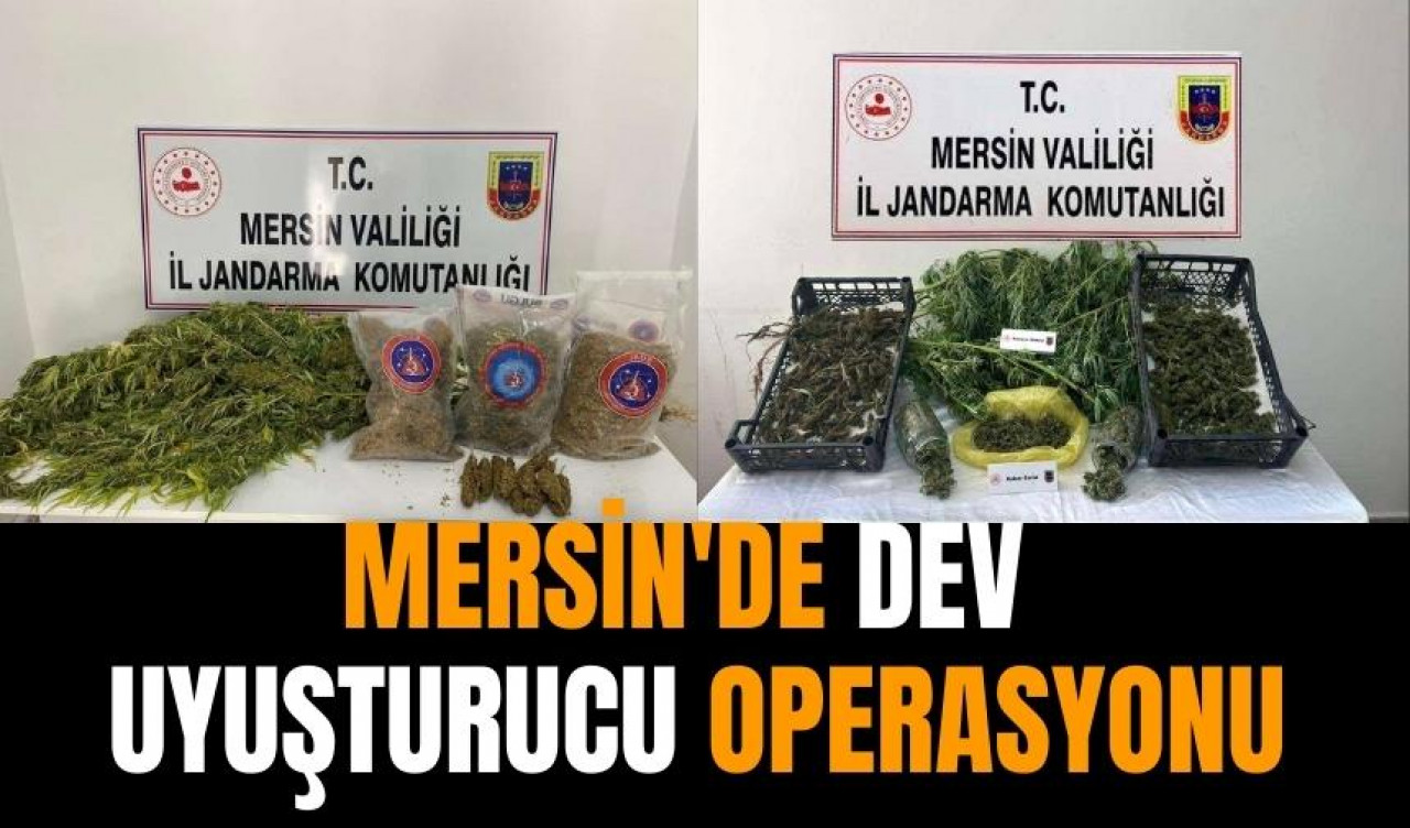 Mersin'de uy*şturucu operasyonu