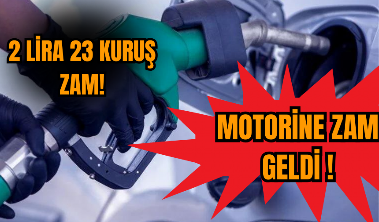 Motorine 2 lira 23 kuruş zam geldi!