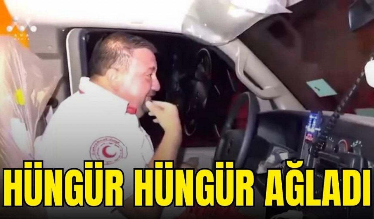 Gazze'de ambulans şoförü gördükleri karşısında ağladı