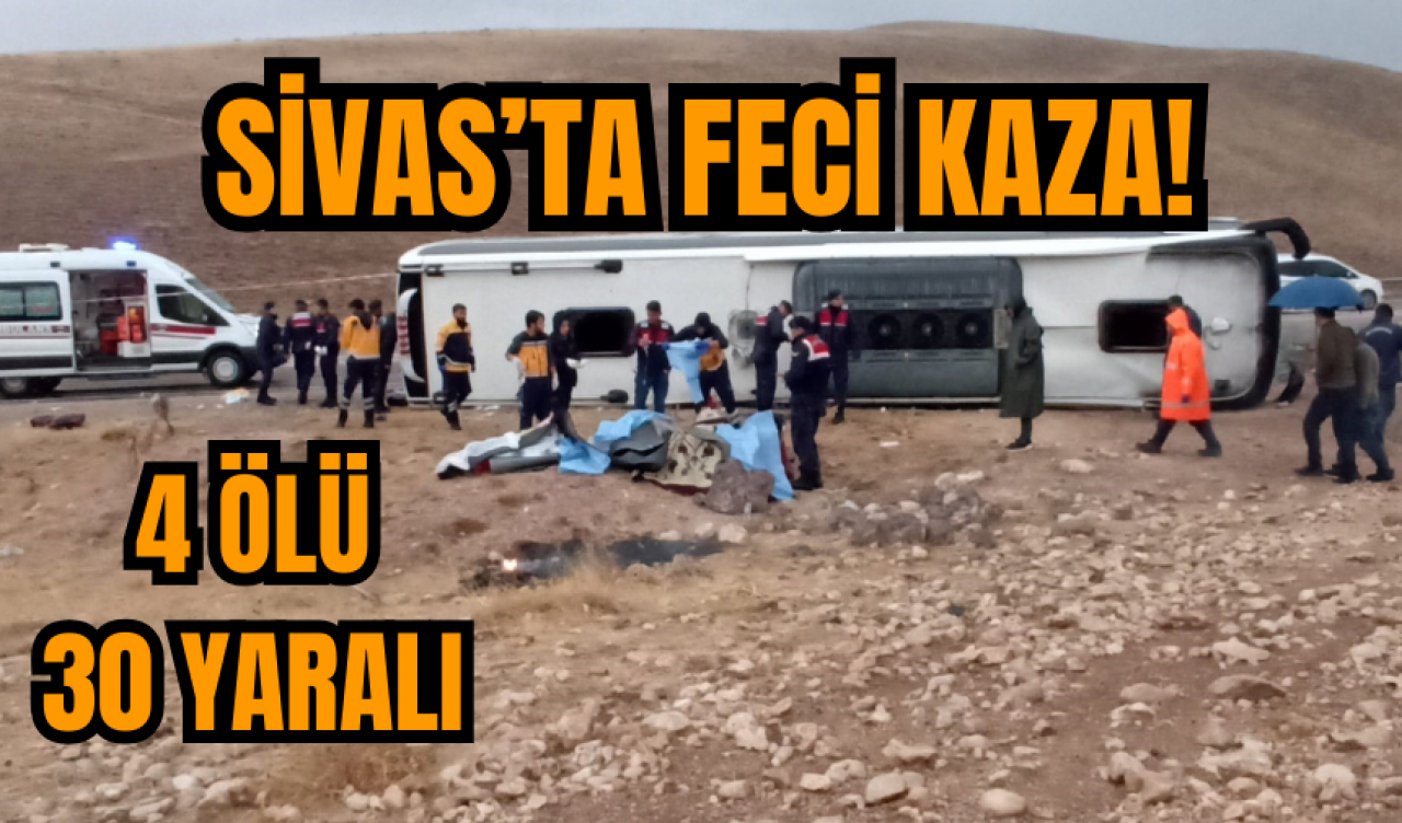 Sivas'ta feci kaza| ölü ve yaralılar var