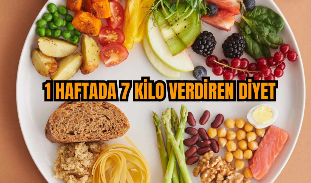 1 Haftada 7 Kilo Verdiren Diyet