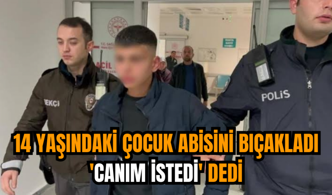 14 Yaşındaki Çocuk Abisini Bıçakladı 'Canım İstedi' dedi