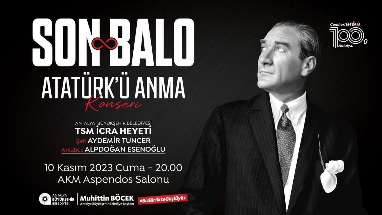 Antalya'da 85. yılında Atatürk Son Balo ile anılacak