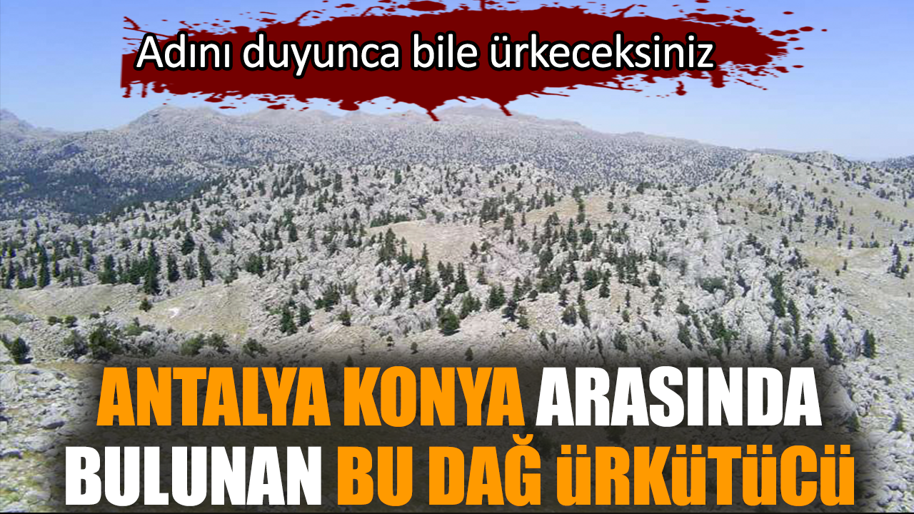 Antalya Konya arasında bulunan bu dağ ürkütücü