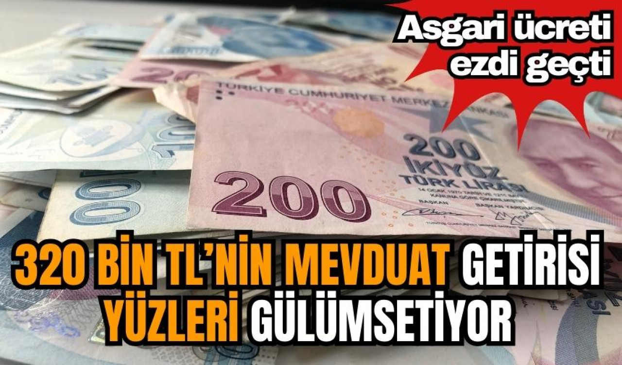 320 bin TL mevduat getirisi yüzleri gülümsetiyor