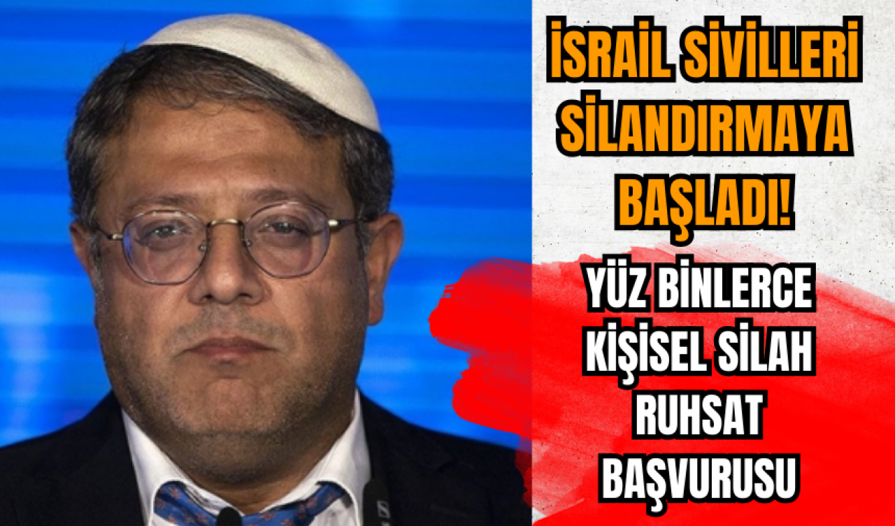 İsrail'de Yahudi sivilleri ve yerleşimcileri silahlanma fırtınası başladı