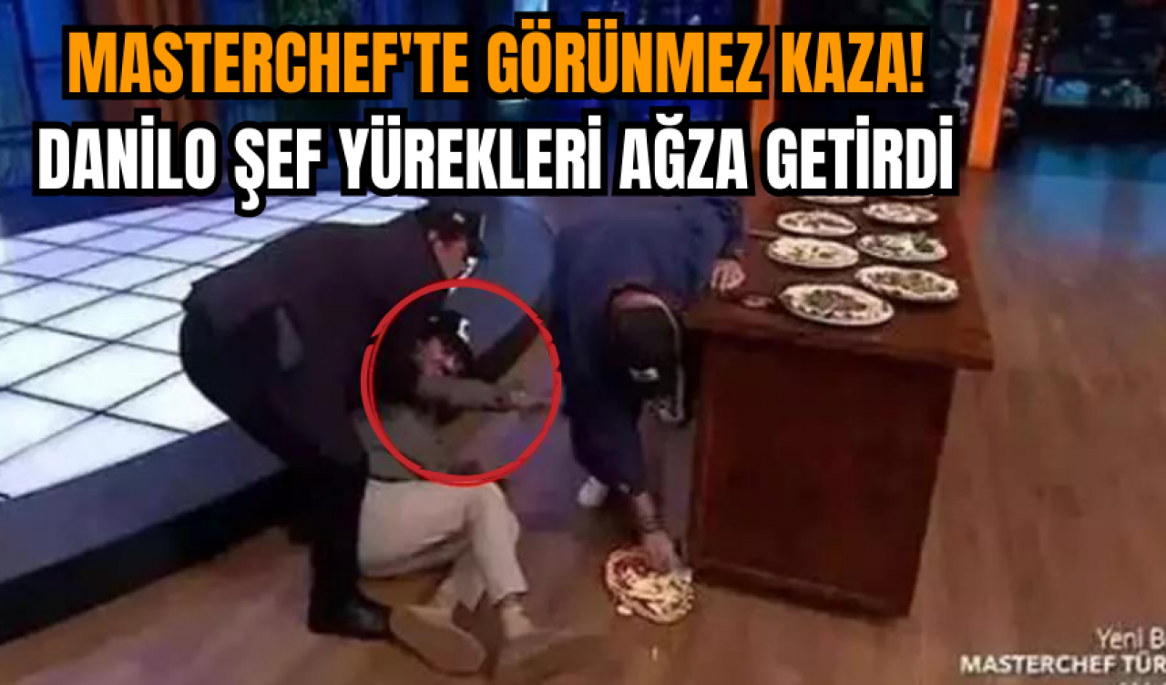 MasterChef'te görünmez kaza! Danilo Şef yürekleri ağza getirdi