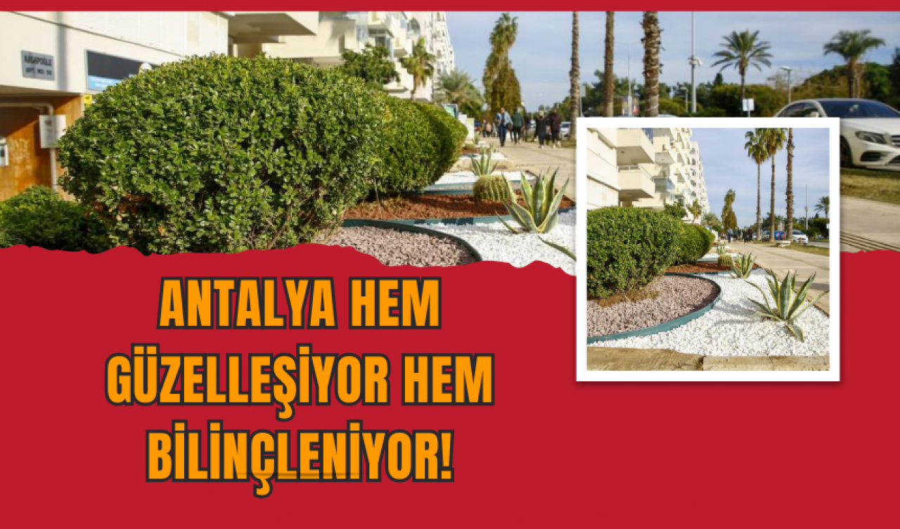 Antalya hem güzelleşiyor hem bilinçleniyor!