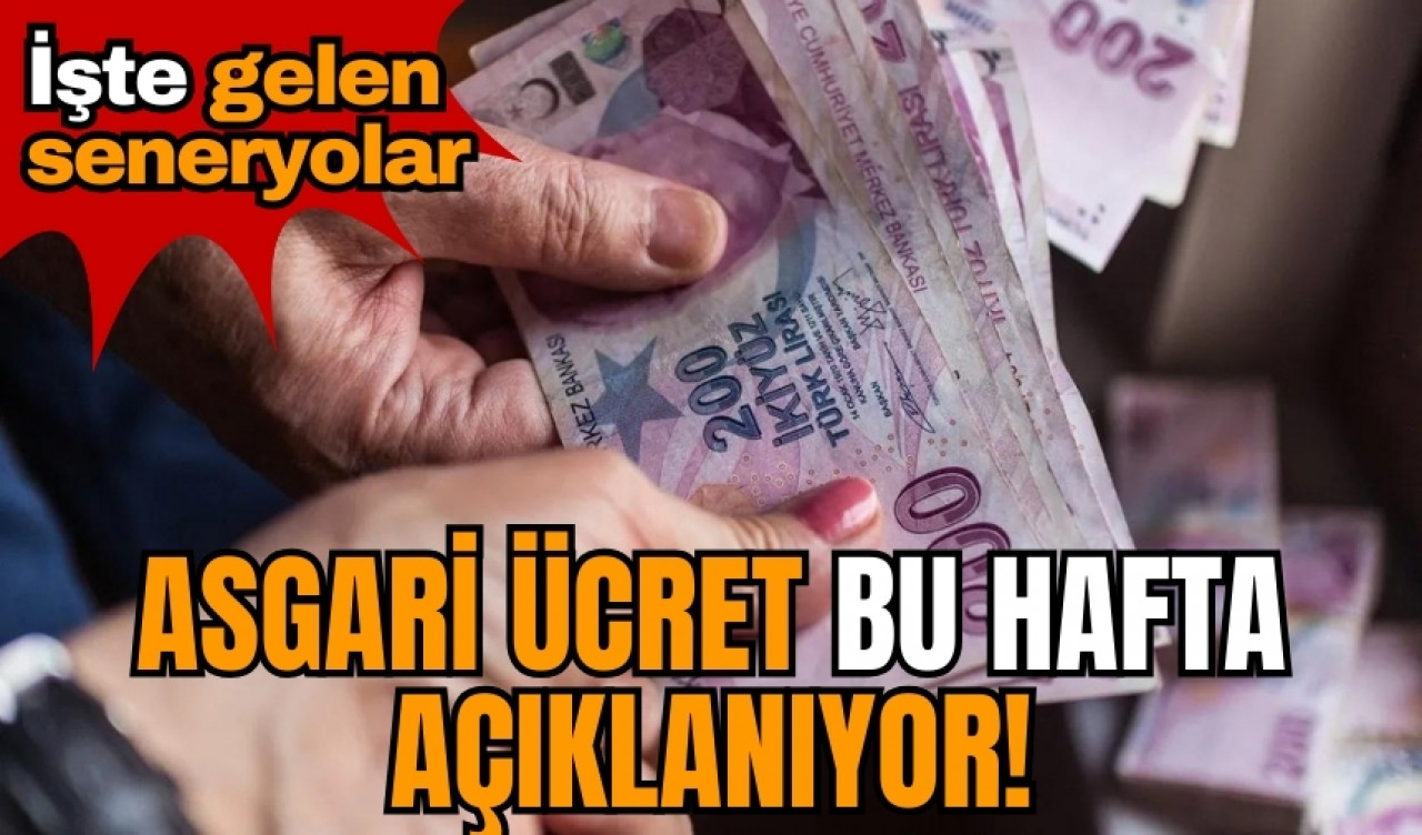 Asgari ücret bu hafta açıklanıyor! İşte gelen seneryolar