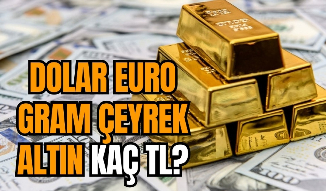 Dolar euro gram çeyrek altın kaç TL? 10 Aralık 2023