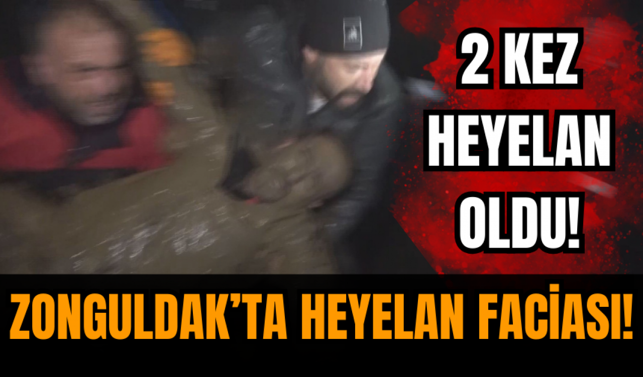 Zonguldak'ta heyelan faciası! 2 kez heyelan yaşandı