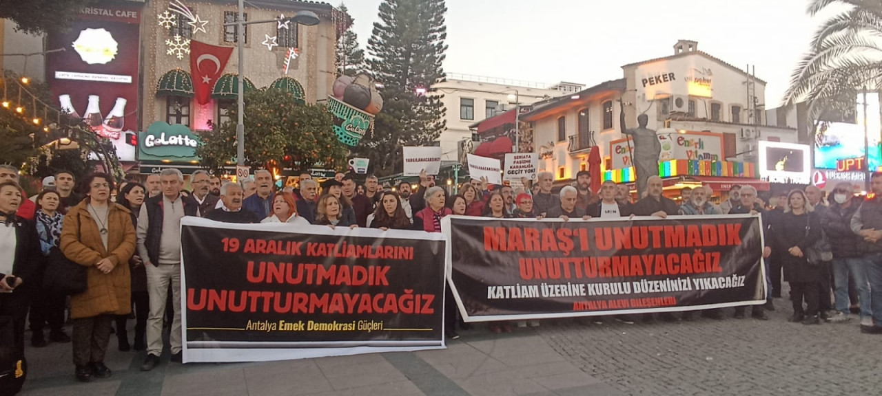 Antalya’da katliamlara karşı mücadele ateşi!