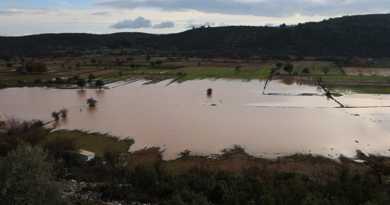 Aralık yağışları sevindirdi! Muğla'da yapay gölet oluştu