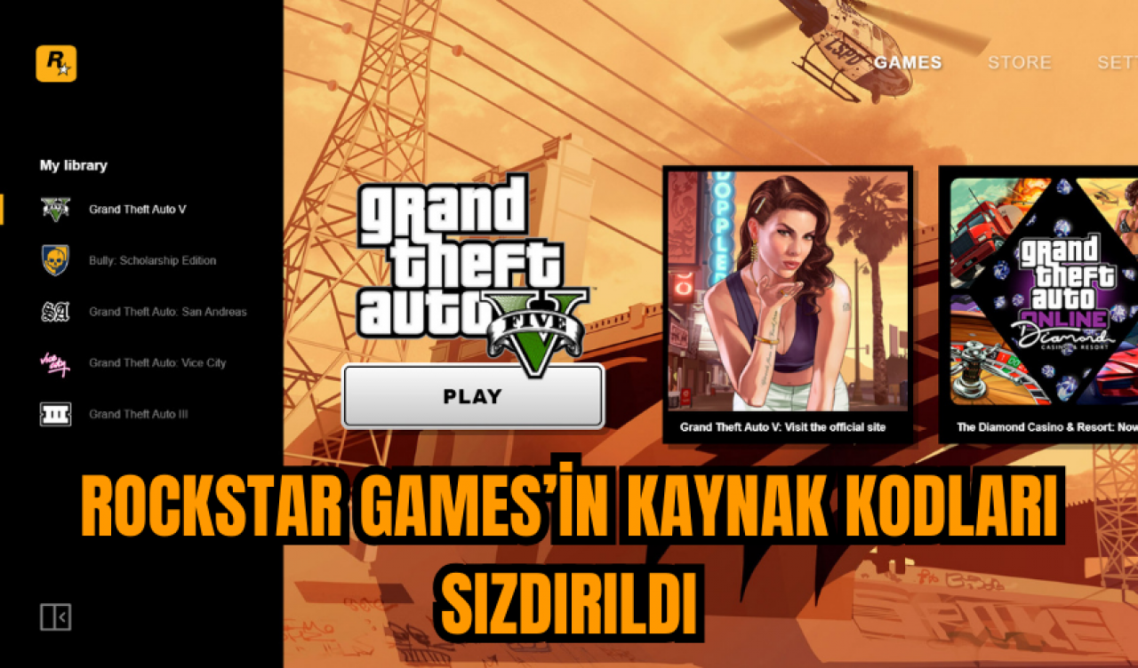 Rockstar Games’in kaynak kodları sızdırıldı