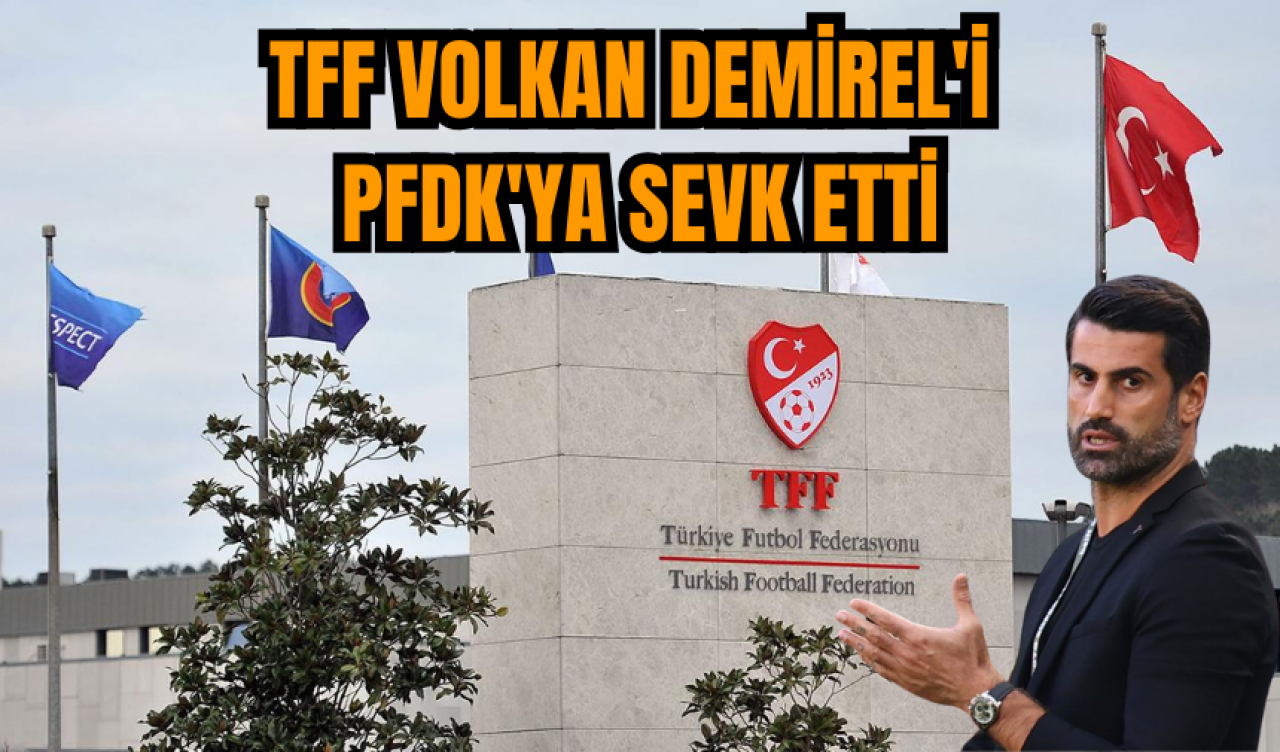 TFF Volkan Demirel'i PFDK'ya sevk etti