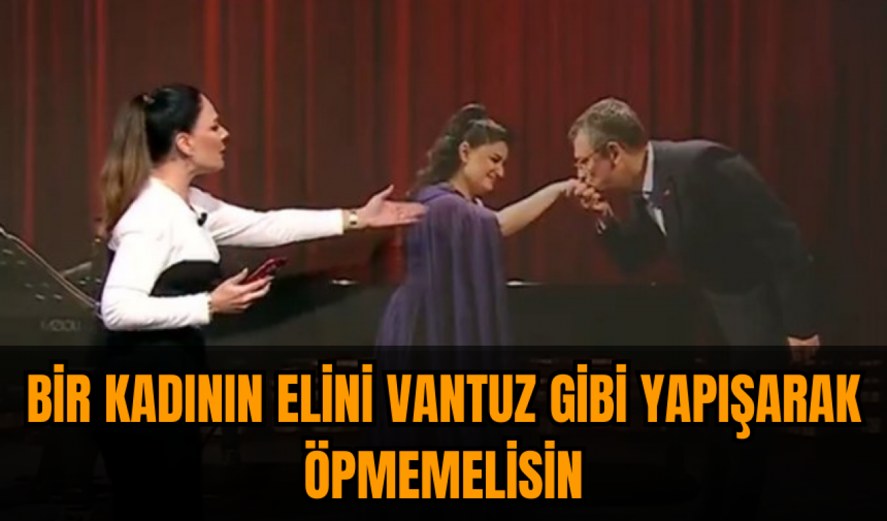 Buket Aydın'dan Özgür Özel'e: Bir kadının eline vantuz gibi yapışarak öpmemelisin!