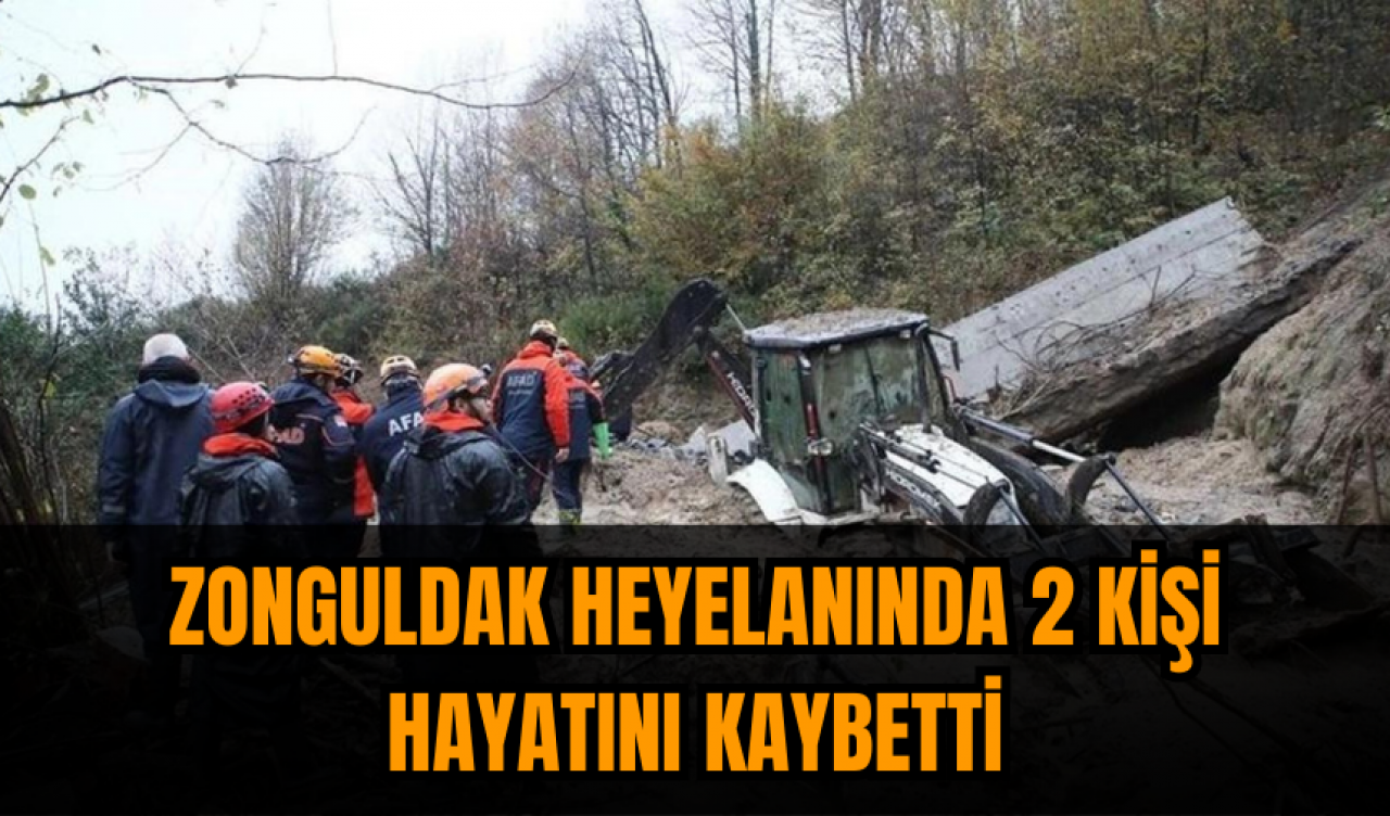 İşte zonguldak heyelan felaketin boyutu! 2 kişi hayatını kaybetti