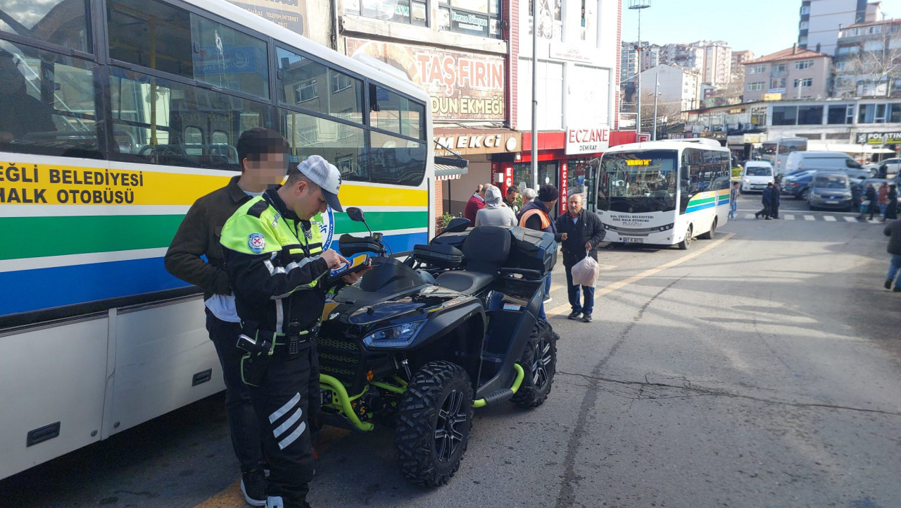 15 yaşındaki çocuk ATV ile trafik kaosuna neden oldu