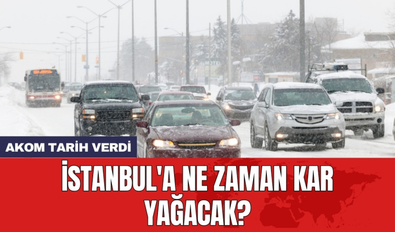 AKOM tarih verdi: İstanbul'a ne zaman kar yağacak?