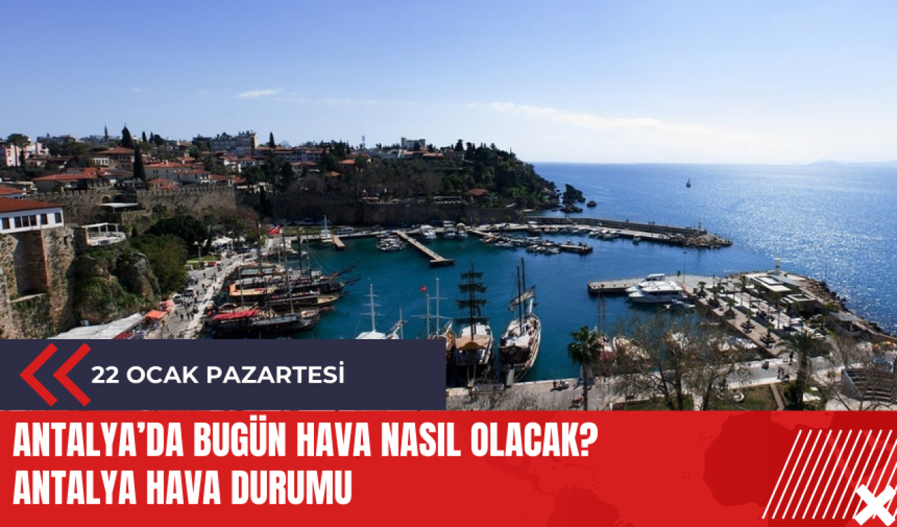 Antalya 22 Ocak 2024 Hava Durumu