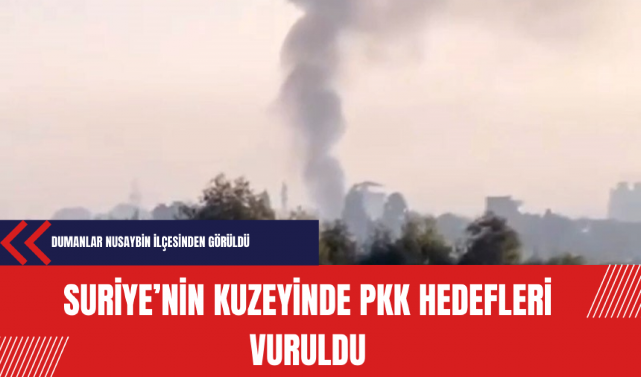 Suriye’nin kuzeyinde P*K hedefleri vuruldu