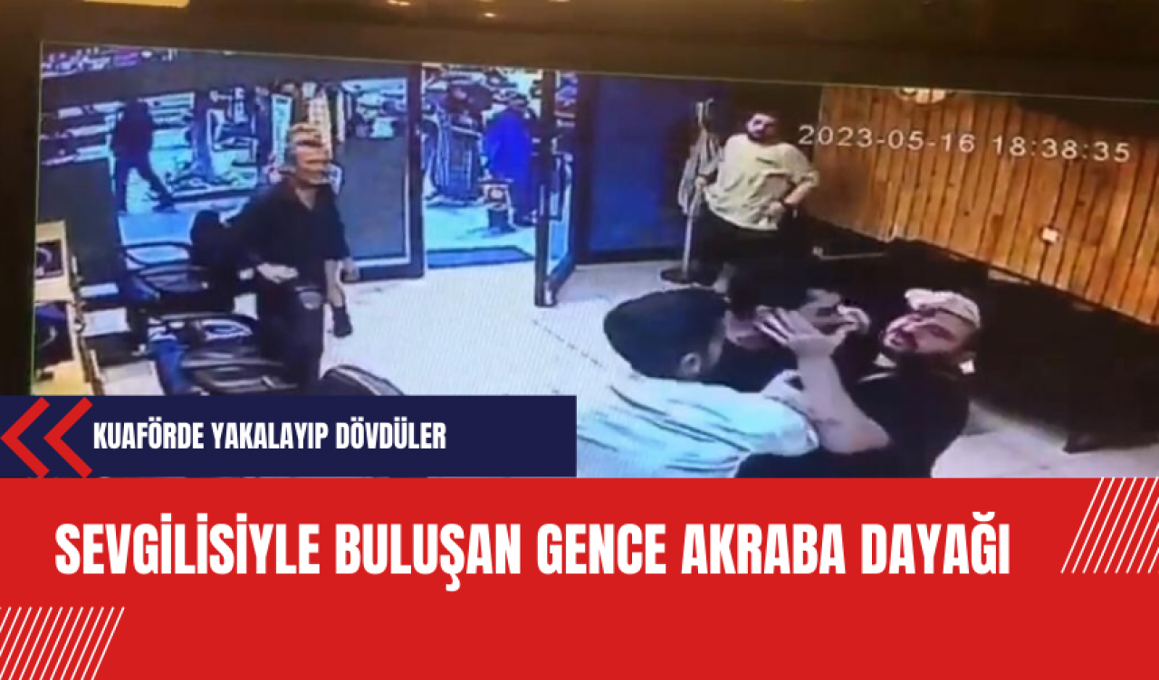 Sevgilisiyle buluşan gence akraba dayağı