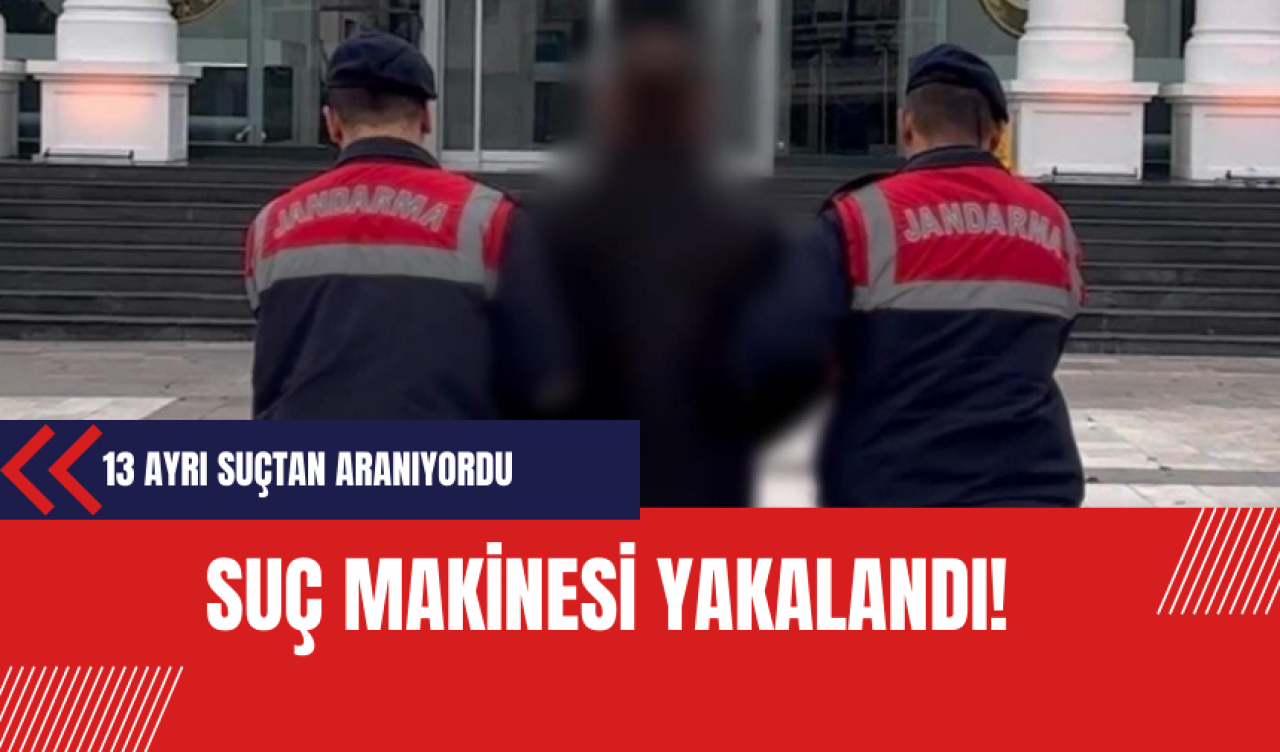 Suç makinesi yakalandı!