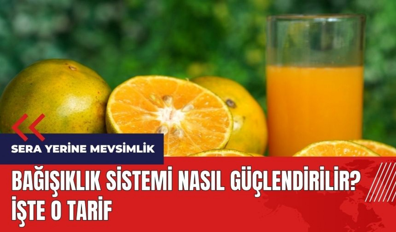 Bağışıklık sistemi nasıl güçlendirilir? İşte o tarif