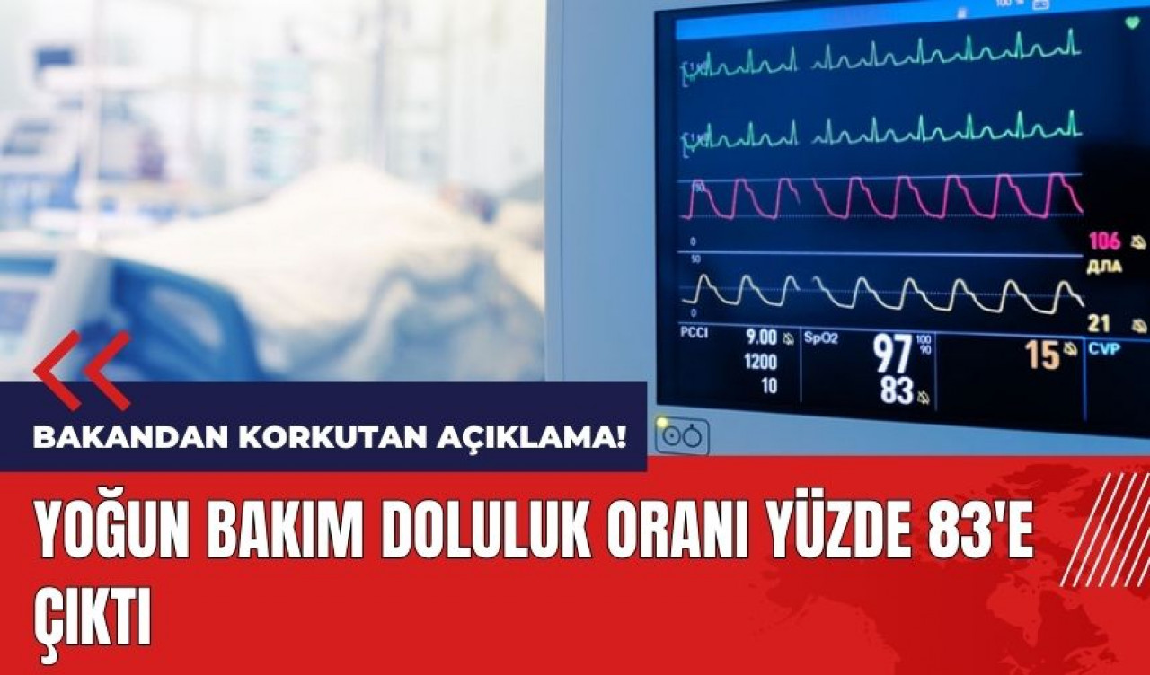 Bakandan korkutan açıklama! Yoğun bakım doluluk oranı yüzde 83'e çıktı