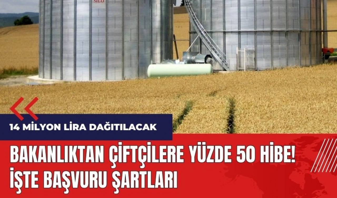 Bakanlıktan çiftçilere yüzde 50 hibe! İşte başvuru şartları