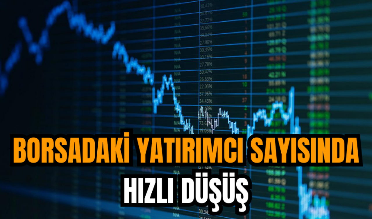 Borsadaki yatırımcı sayısında hızlı düşüş