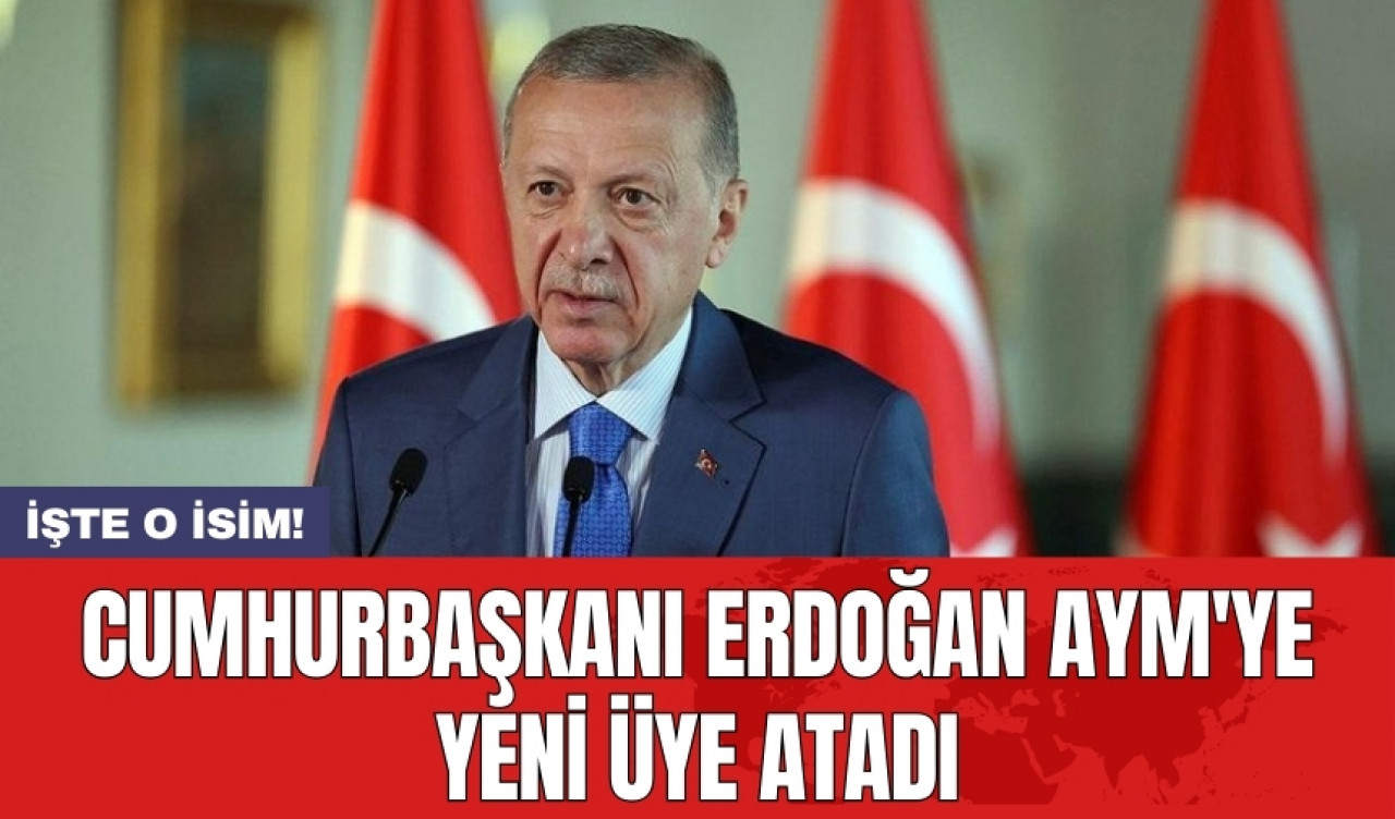 Cumhurbaşkanı Erdoğan AYM'ye yeni üye atadı