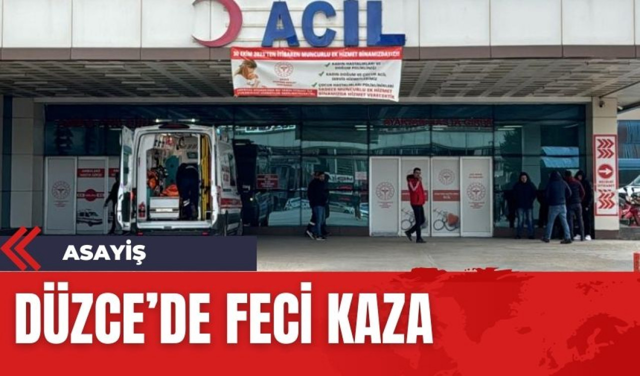 Düzce'de feci kaza: 1 ölü