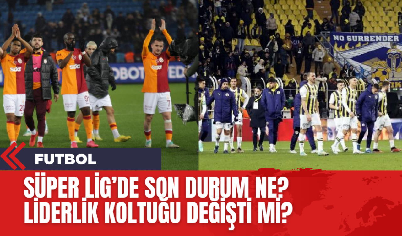 Süper Lig'de son durum ne? Zirvede hangi takım var?