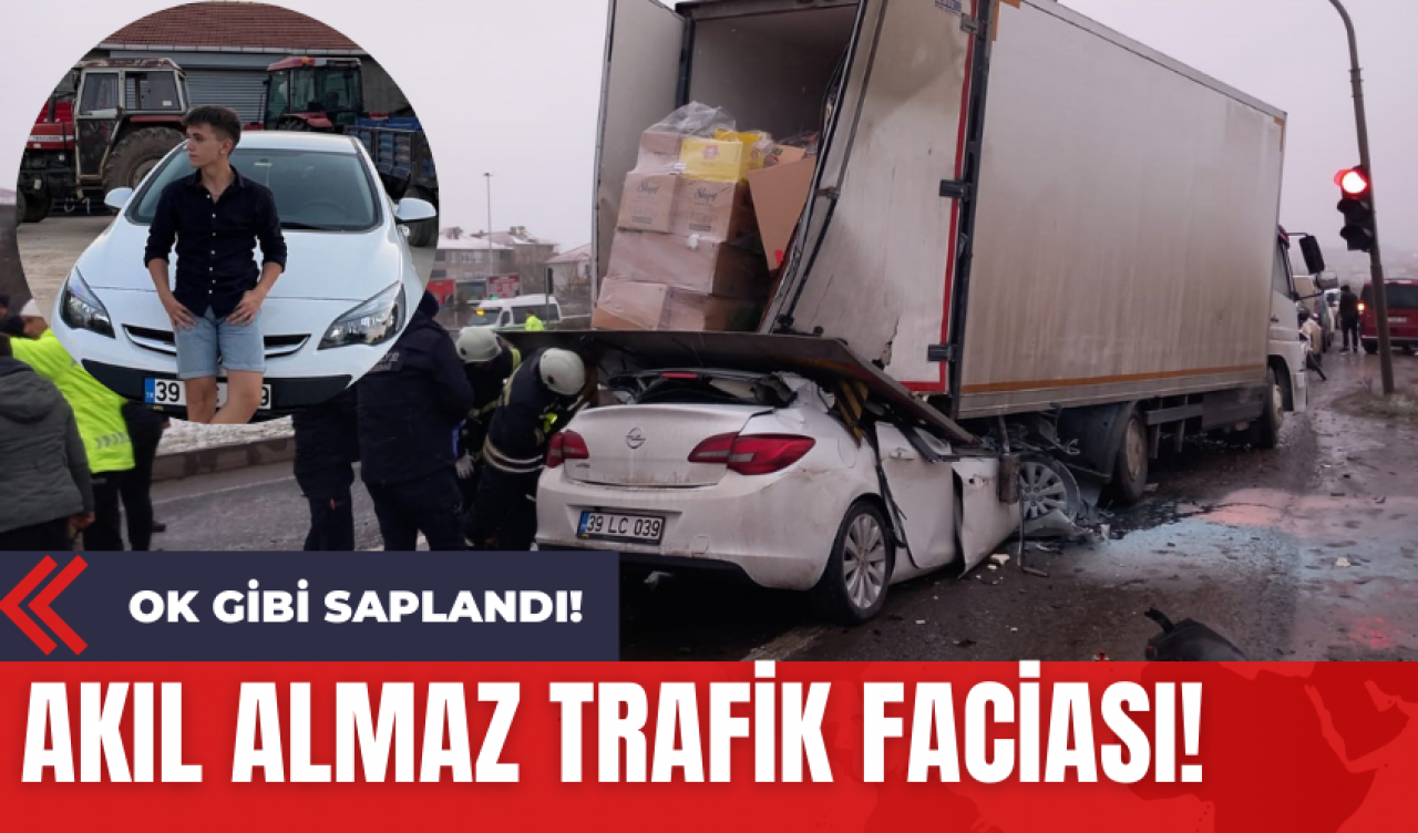 Akıl Almaz Trafik Faciası! Ok Gibi Saplandı