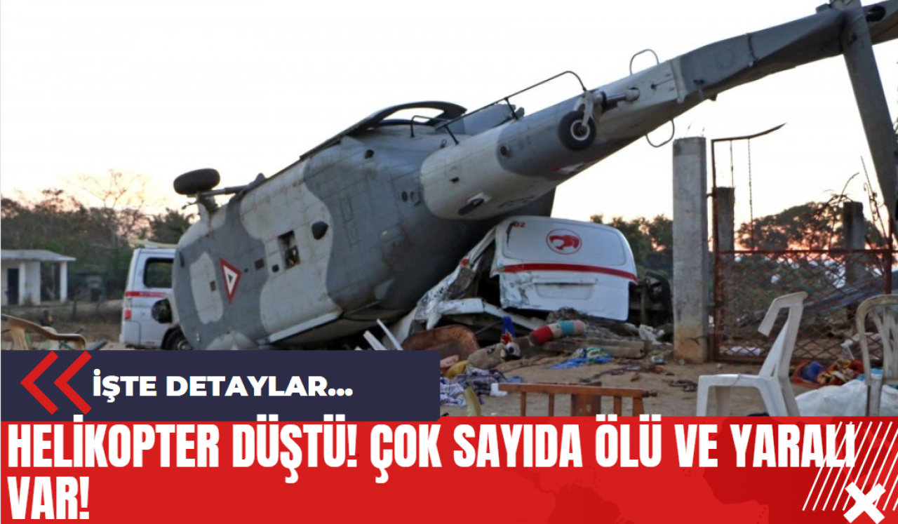 Helikopter Düştü! Çok Sayıda Ölü Ve Yaralı Var!