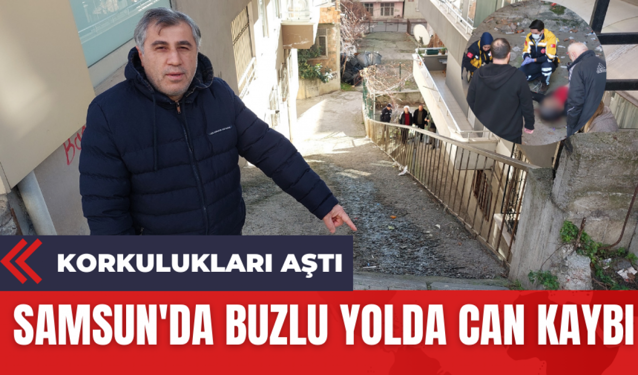 Samsun'da Buzlu Yolda Can Kaybı: Korkulukları Aştı