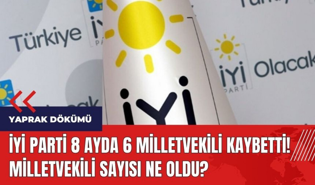 İYİ Parti 8 ayda 6 milletvekili kaybetti! İYİ Parti milletvekili sayısı kaç oldu?