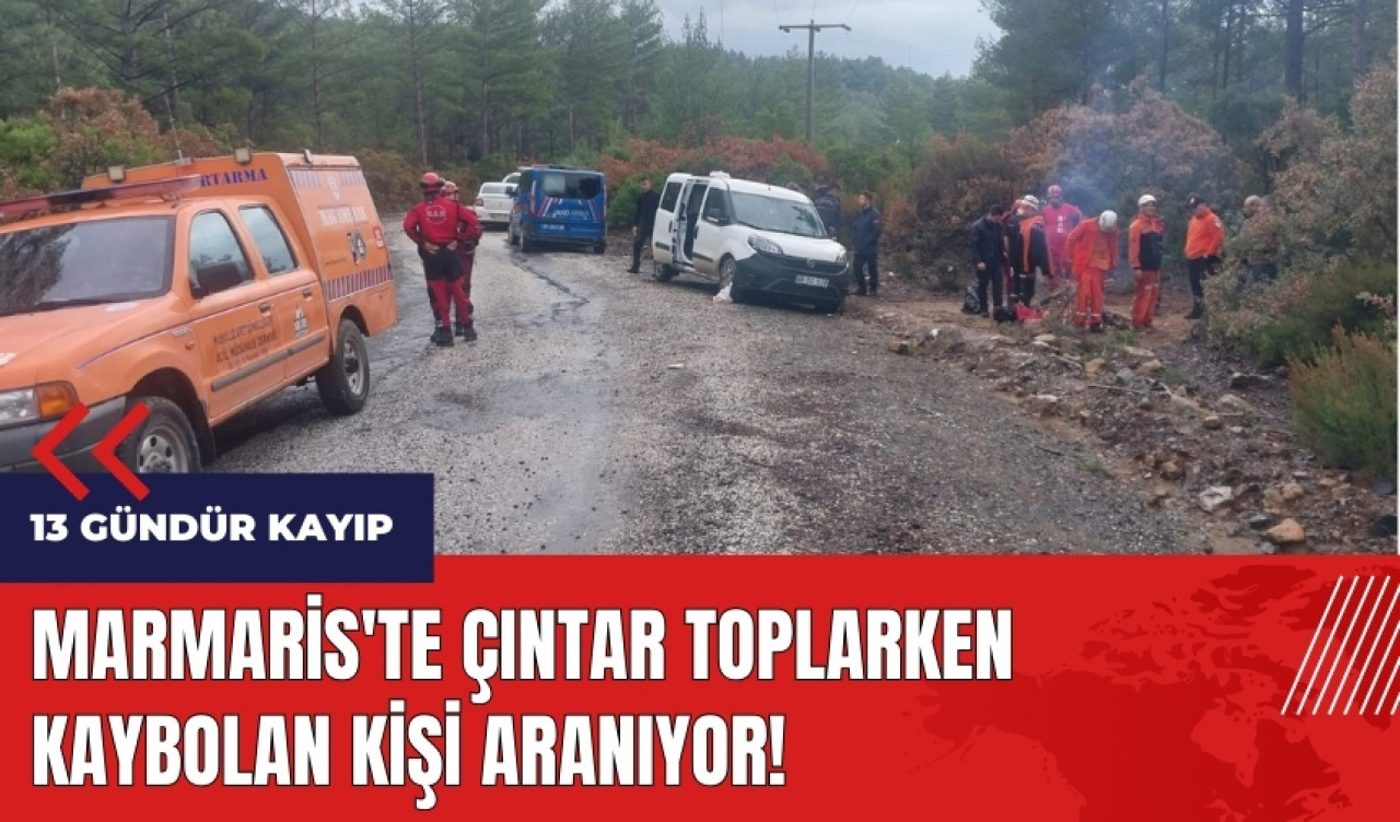 Marmaris'te çıntar toplarken kaybolmuştu! Arama çalışmaları 13. gününde