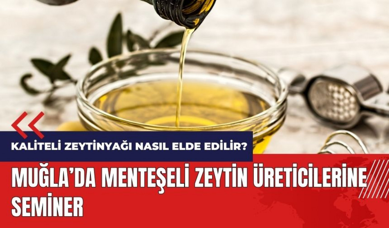 Muğla'da Menteşeli zeytin üreticilerine seminer