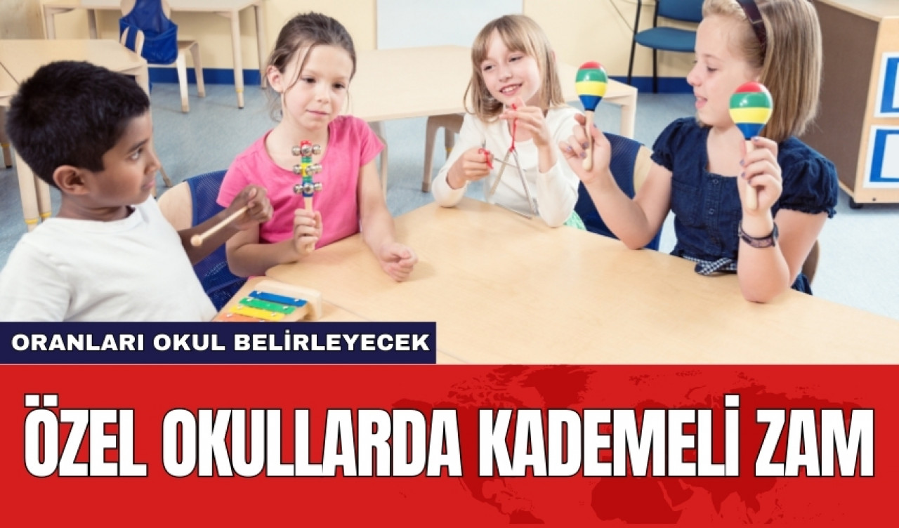 Özel okullarda kademeli zam: Oranları okul belirleyecek