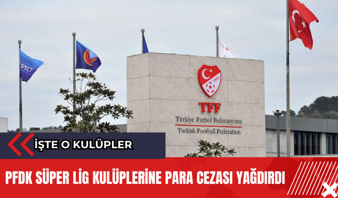 PFDK Süper Lig kulüplerine para cezası yağdırdı