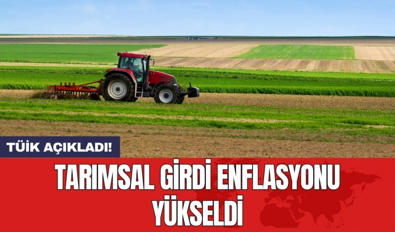 TÜİK açıkladı! Tarımsal girdi enflasyonu yükseldi