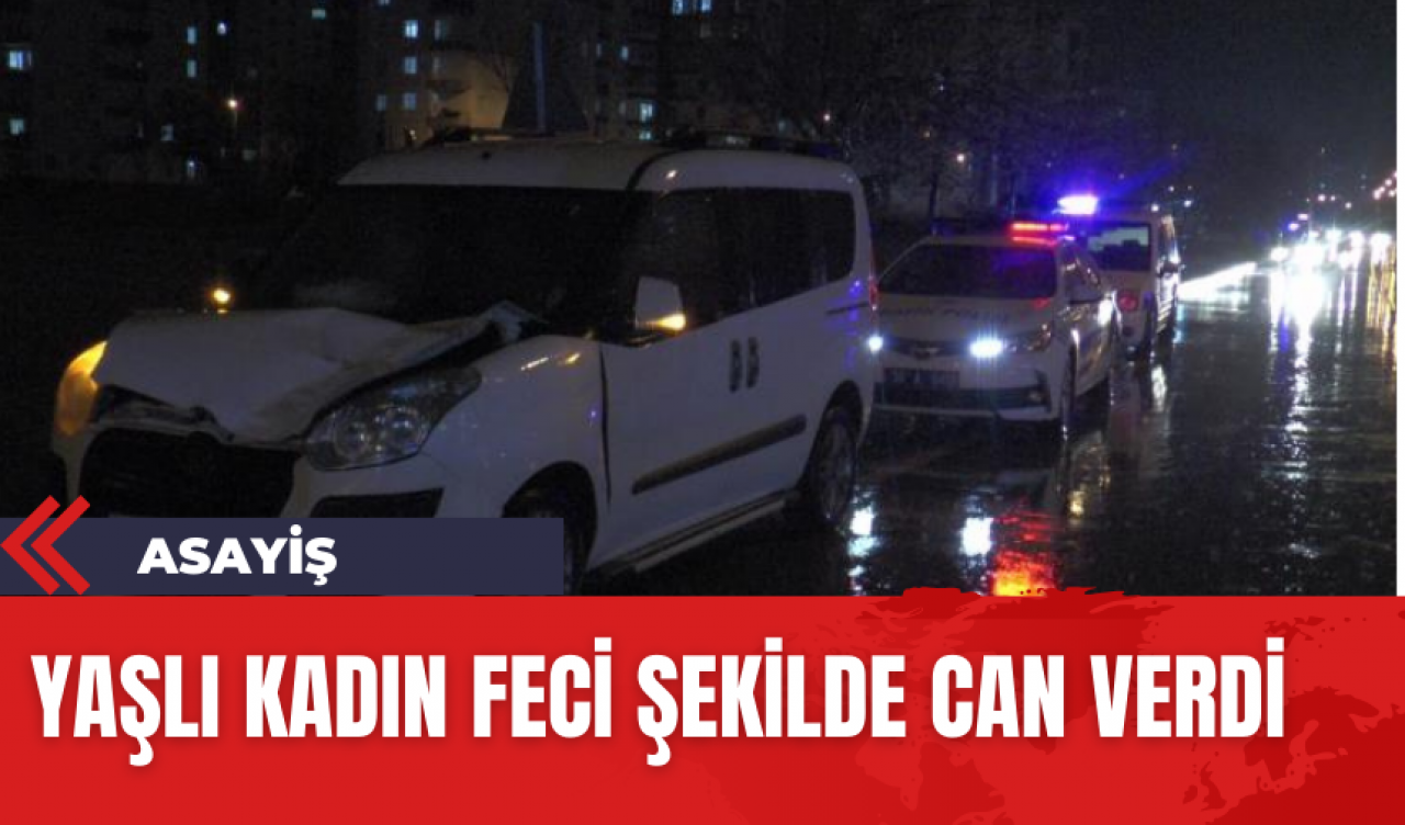 Yaşlı kadının feci sonu