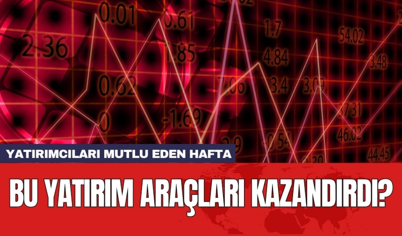 Yatırımcıları mutlu eden hafta: Bu yatırım araçları kazandırdı?