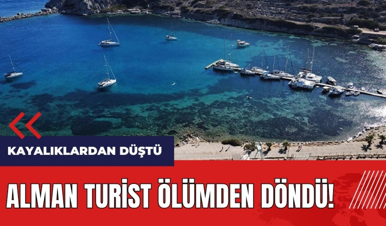 Alman turist ölümden döndü