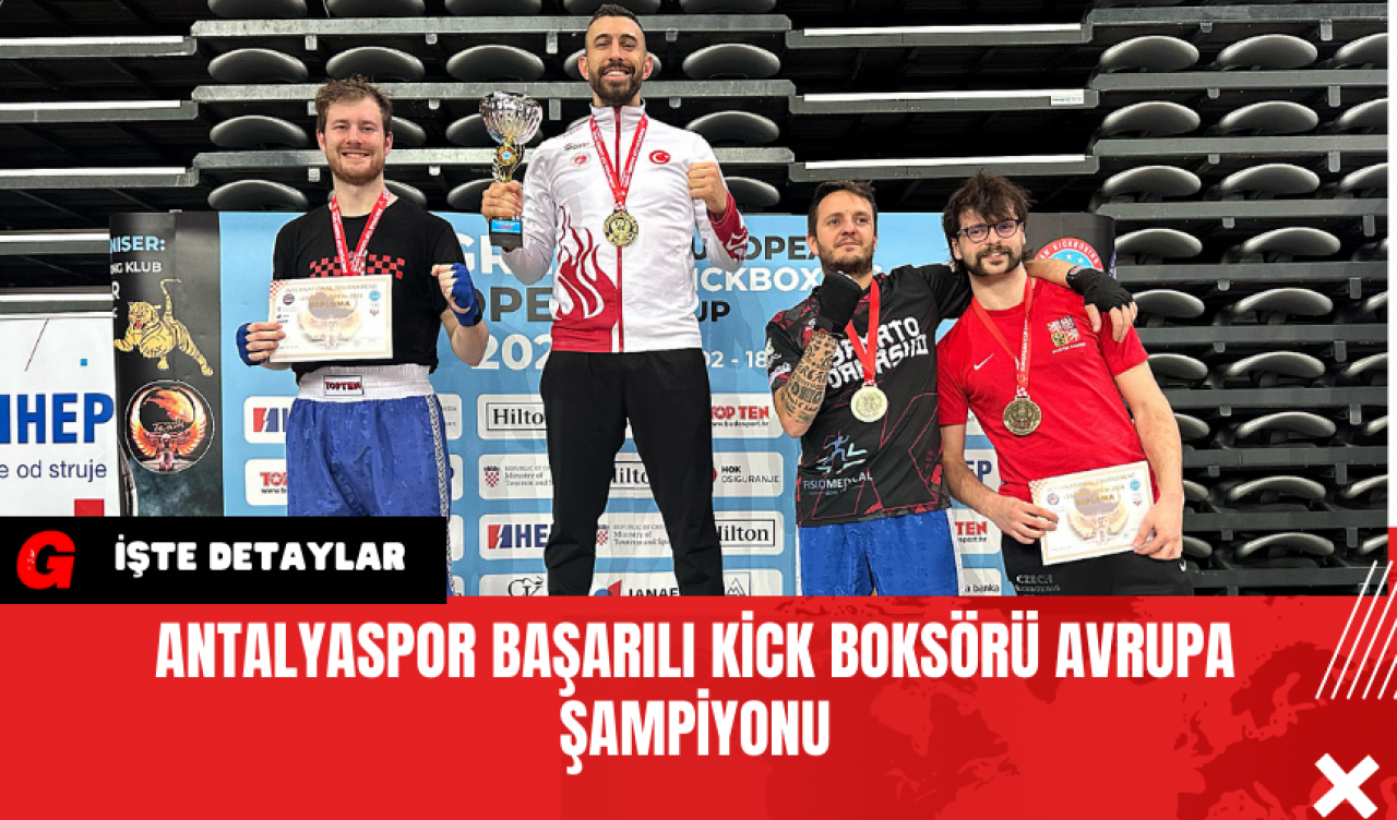 Antalyaspor Başarılı Kick Boksörü Avrupa Şampiyonu