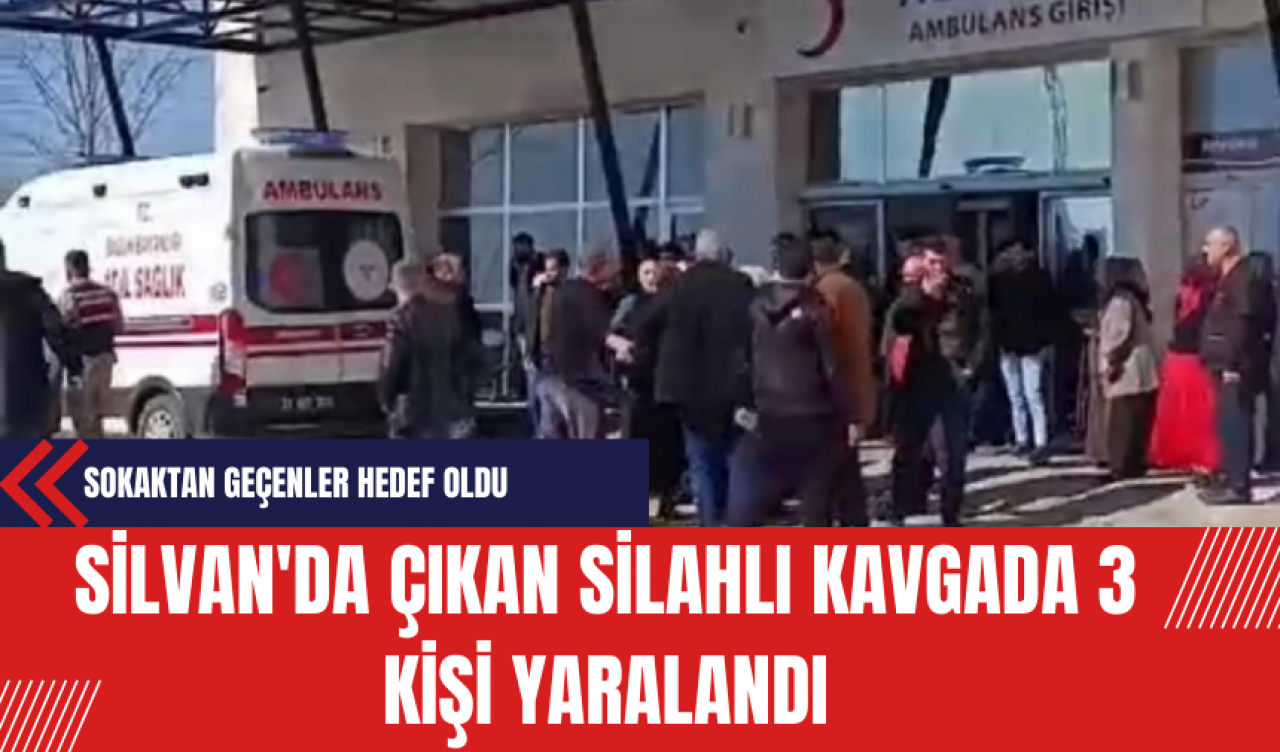 Silvan'da Çıkan Silahlı Kavgada 3 Kişi Yaralandı