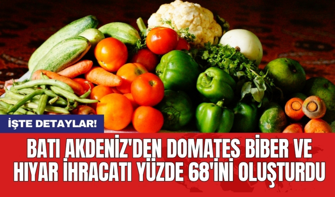 Batı Akdeniz'den domates biber ve hıyar ihracatı yüzde 68'ini oluşturdu