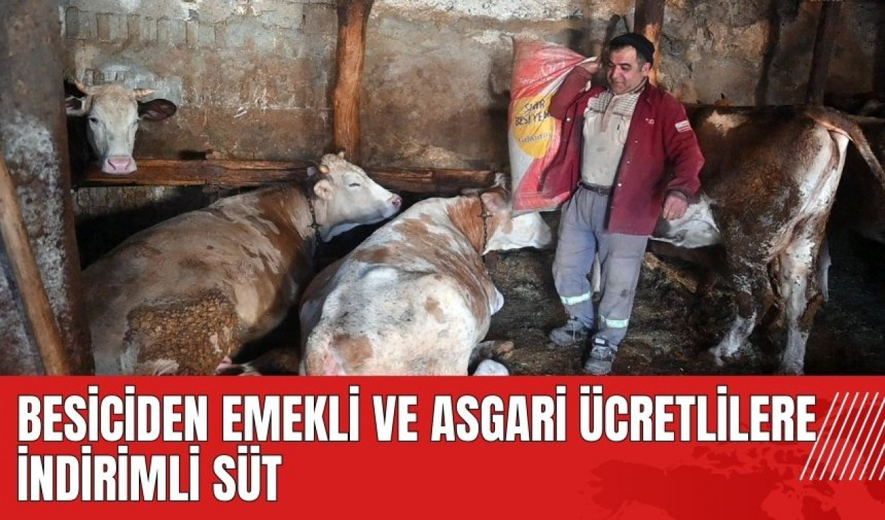 Besiciden emekli ve asgari ücretlilere indirimli süt